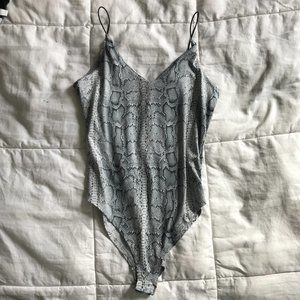 SNAKE PRINT BODYSUIT